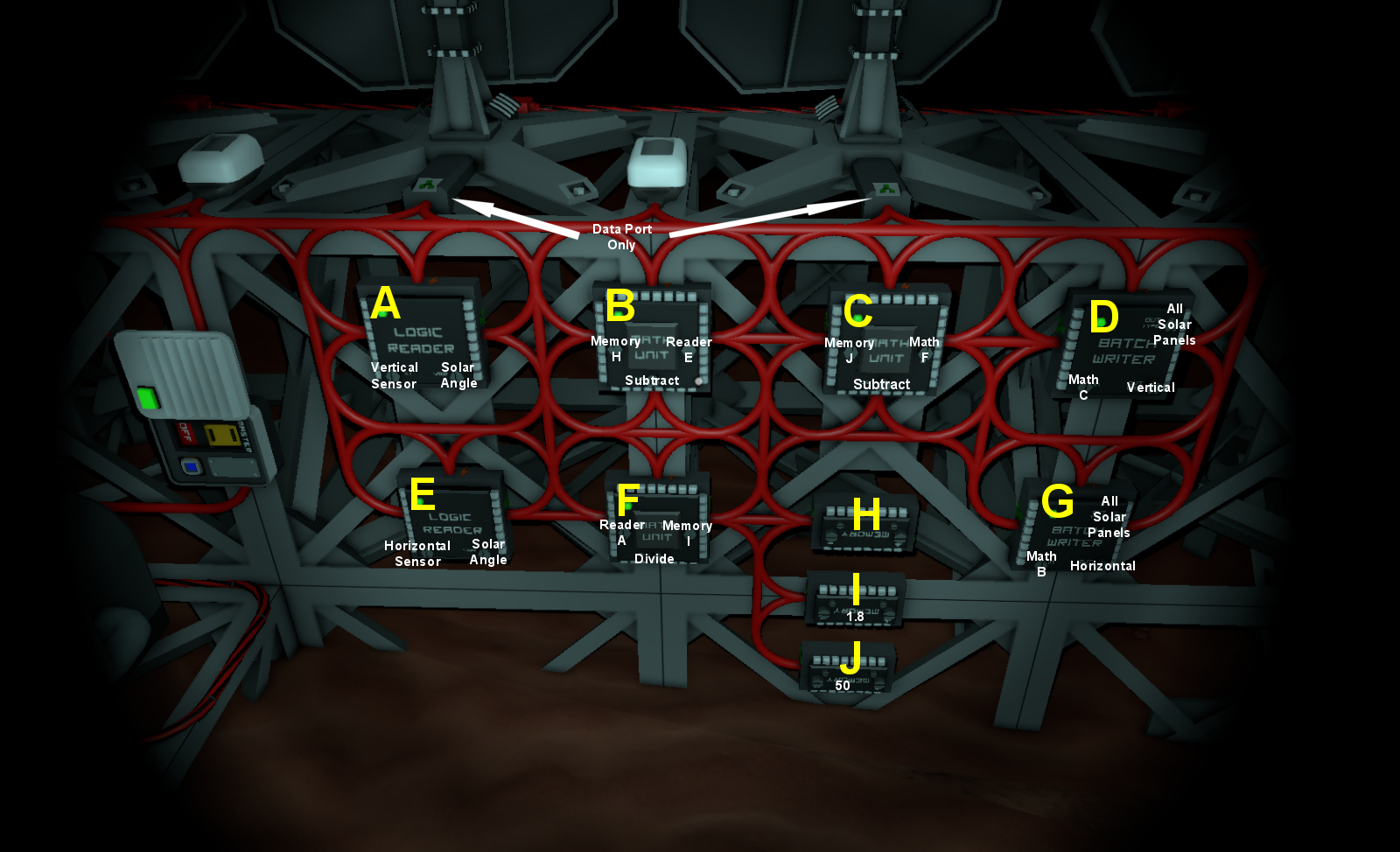 2 sensor and 2 axis solar logic circuit guide