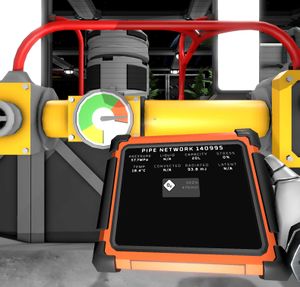 Pipe Meter nearly maxed out (measured with Atmos Analyzer cartridge of [Advanced] Tablet)